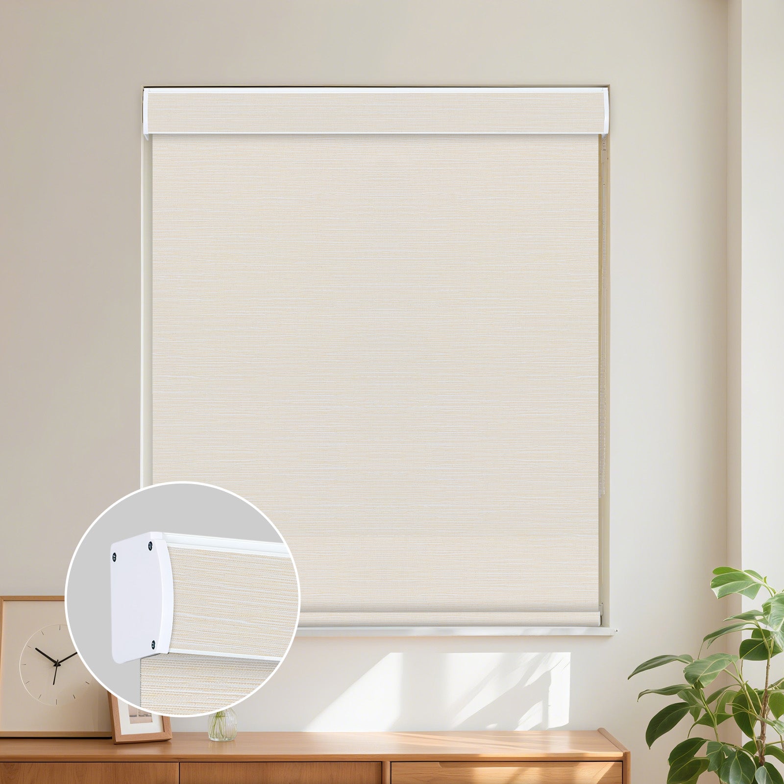 GrandeKor 電動ロールスクリーン ベージュ　つっぱり遮光横50㎝縦60㎝ 楽天市場】【ポイント4倍☆楽天カードエントリー】【電動ロール