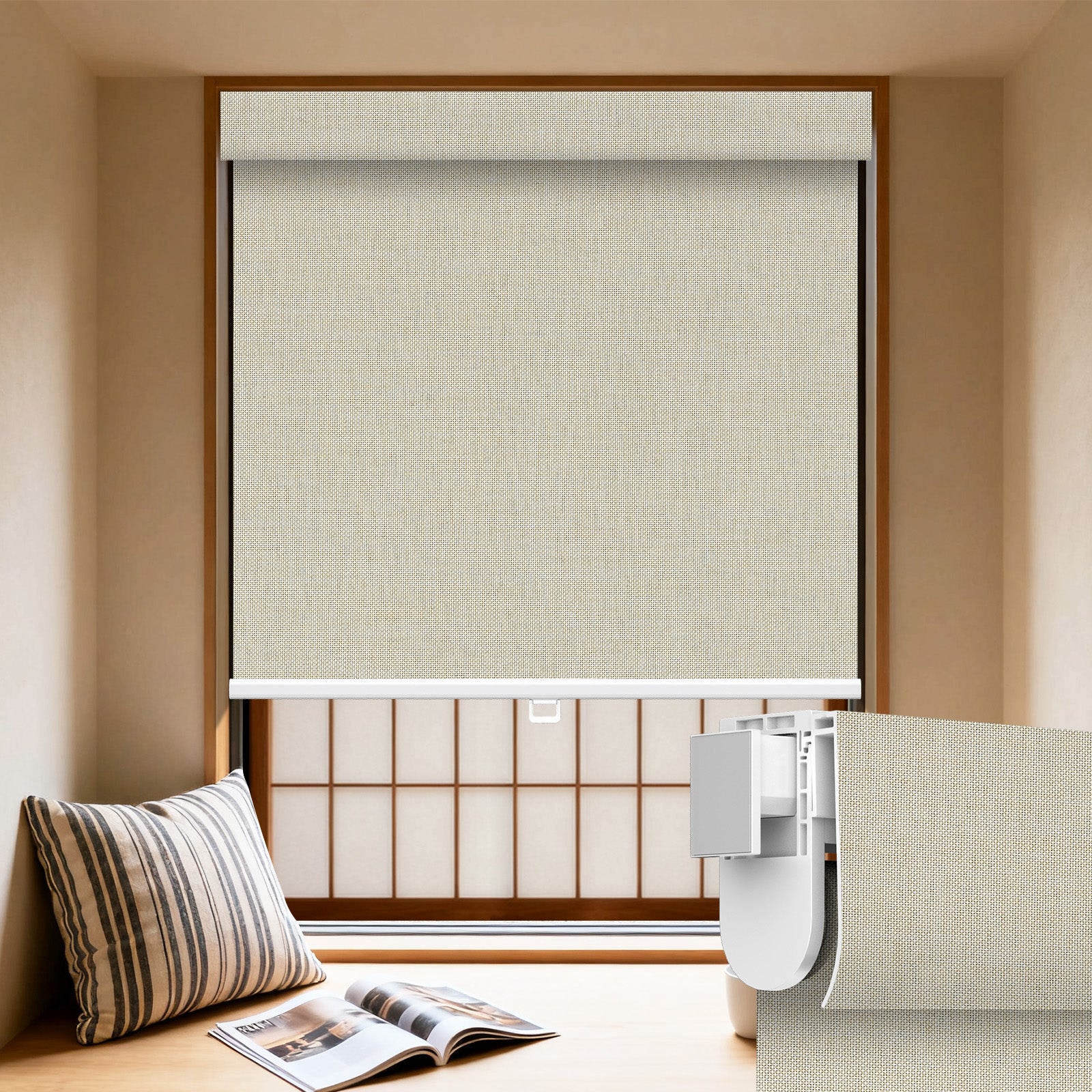 手動式 ロールスクリーン – Grandekor