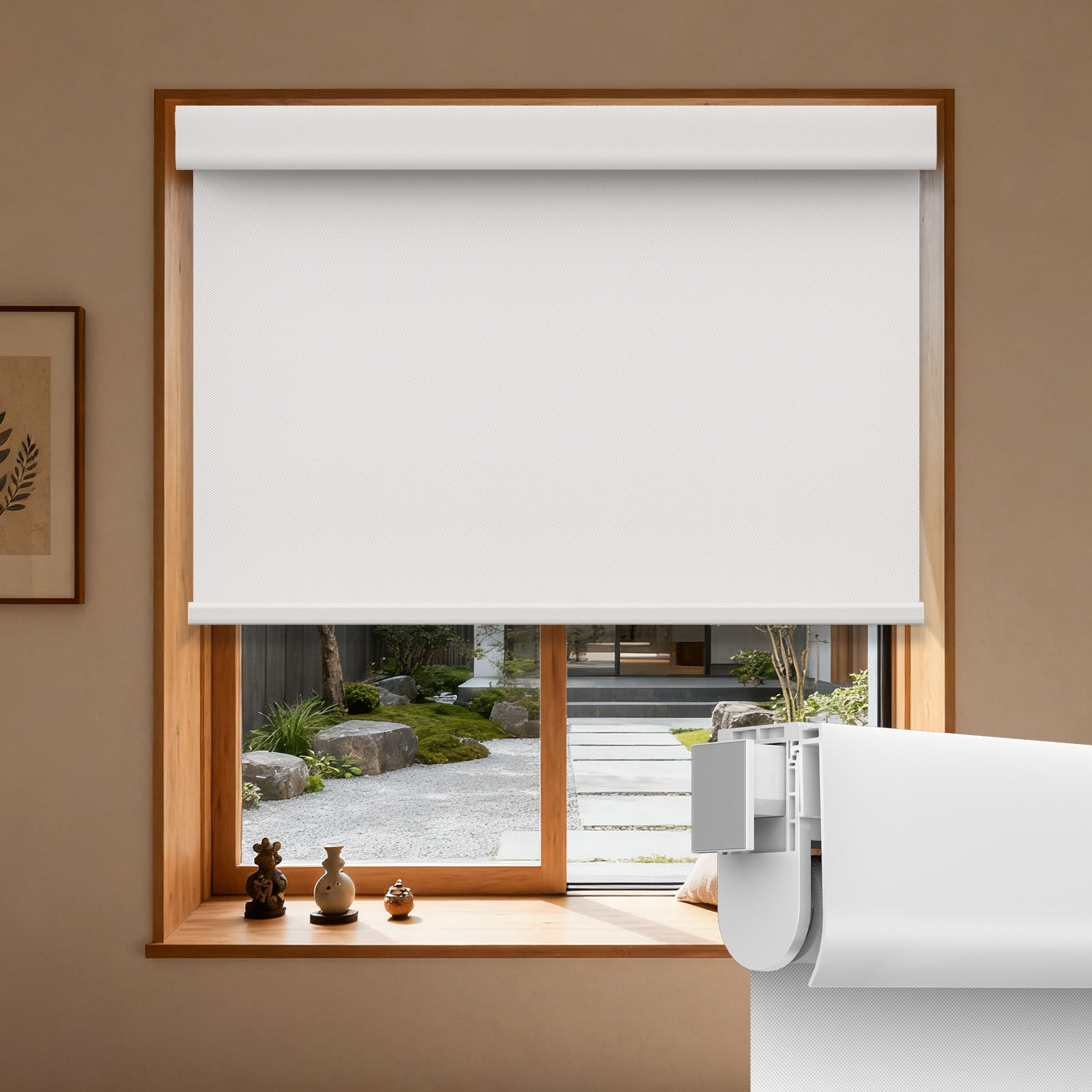 電動式 ロールスクリーン つっぱり式 - Grandekor