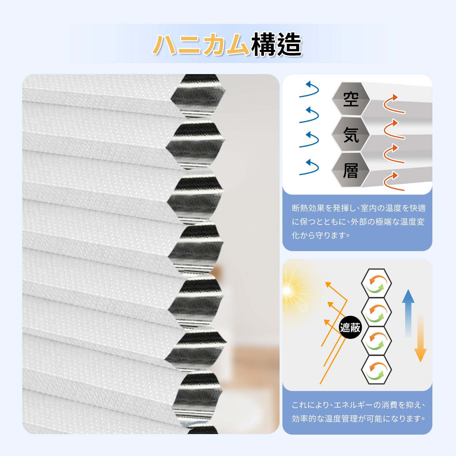 ハニカムスクリーン電動式