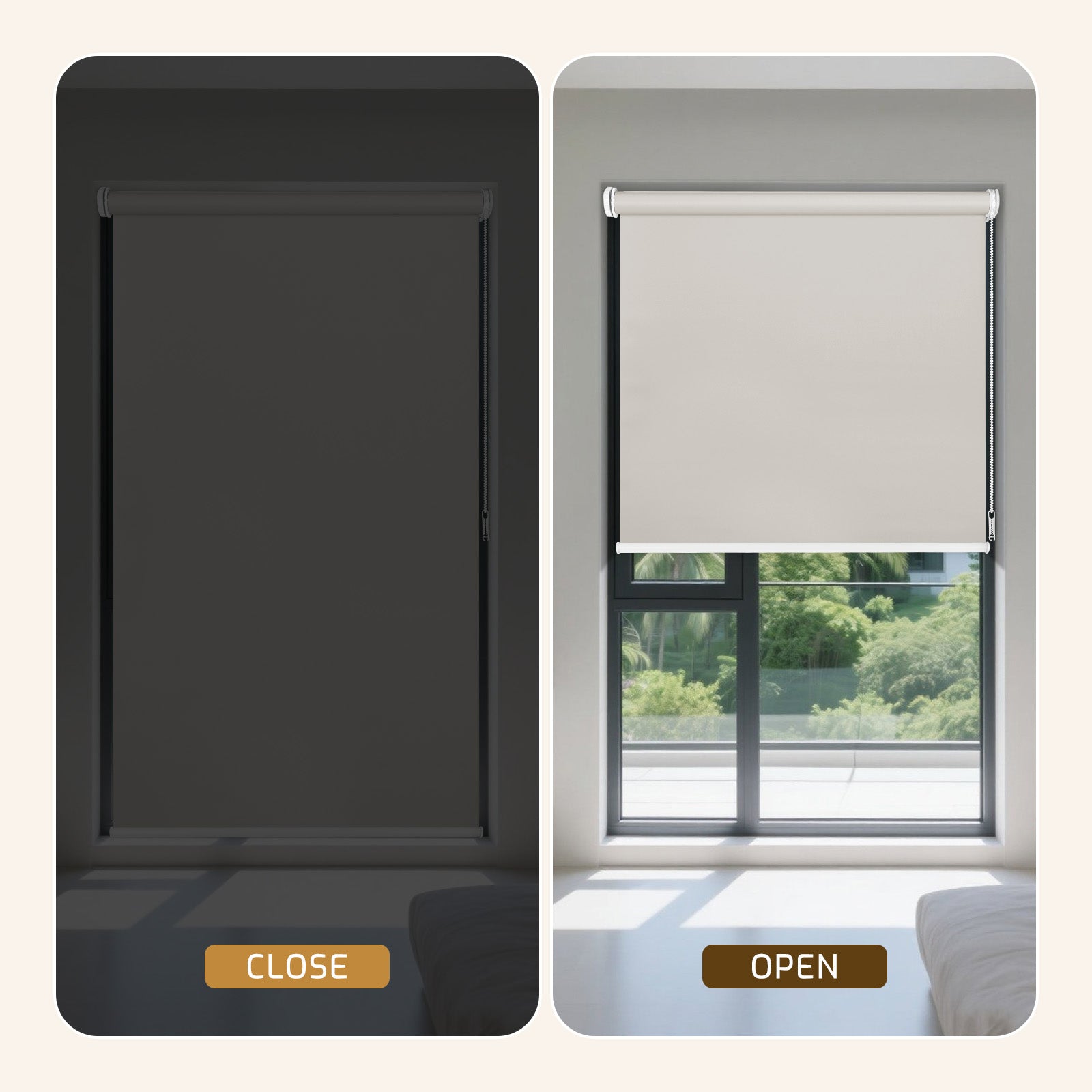 ロールスクリーン チェーン式 標準式 つっぱり式 - Grandekor