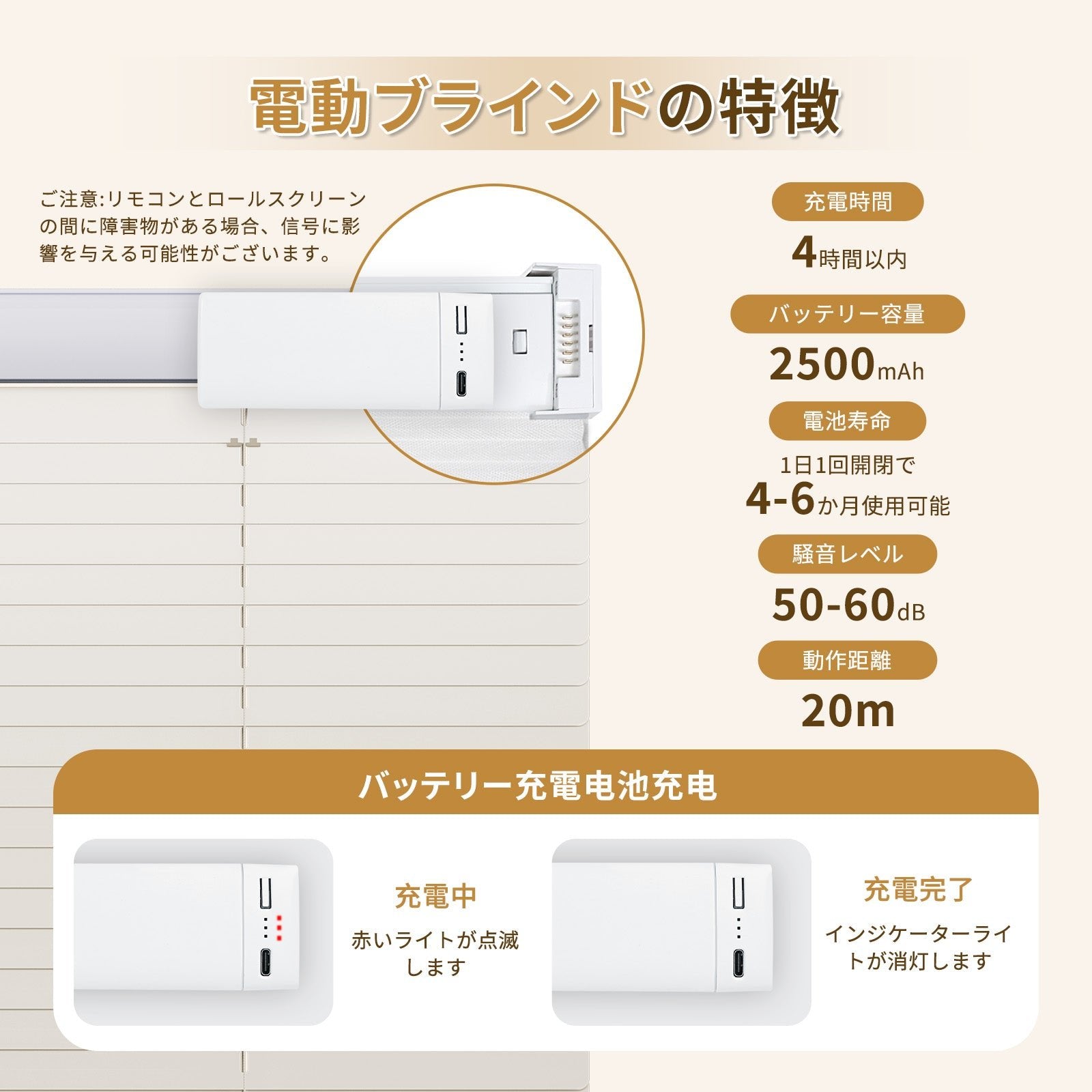アルミブラインド 電動式 ネジ止め つっぱり式 1級遮光 採光 – Grandekor