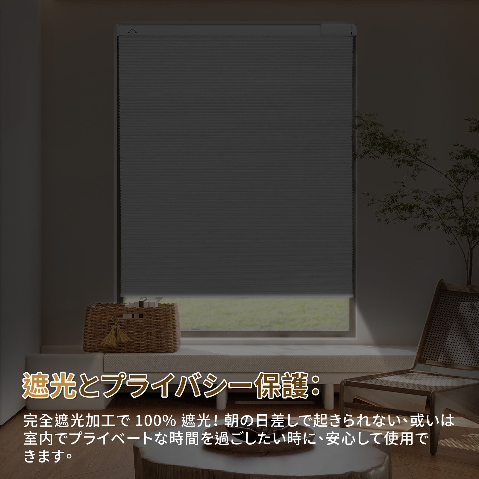 ハニカムスクリーン 電動式 - Grandekor