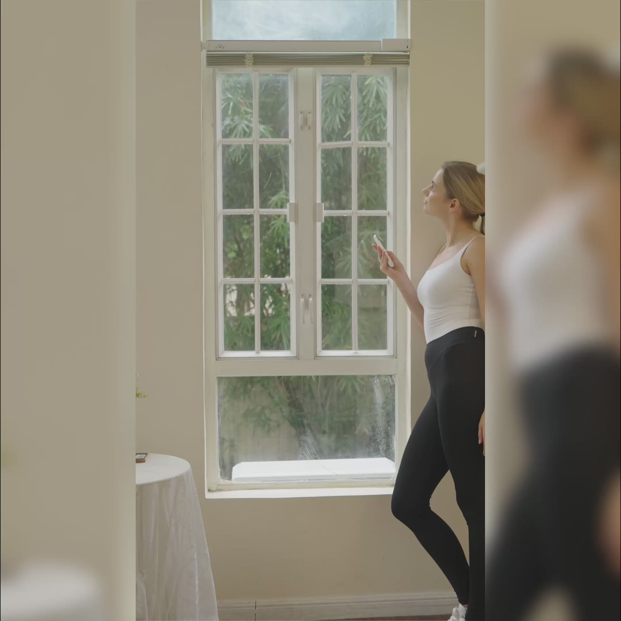 Load video: アルミブラインド 電動式 ネジ止め つっぱり式 1級遮光 採光