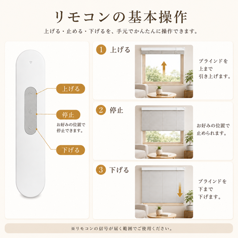 電動アルミブラインド｜リモコン操作